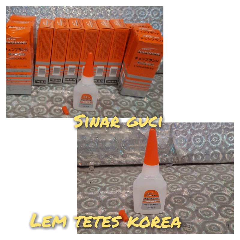 

Lem tetes lem korea besi power glue botol cair