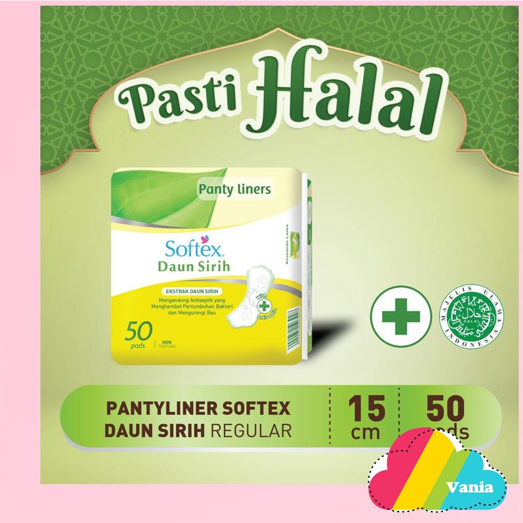 Softex Pantyliner Daun Sirih 50s pantiliner pembalut tipis harian antyliners panty liners wanita