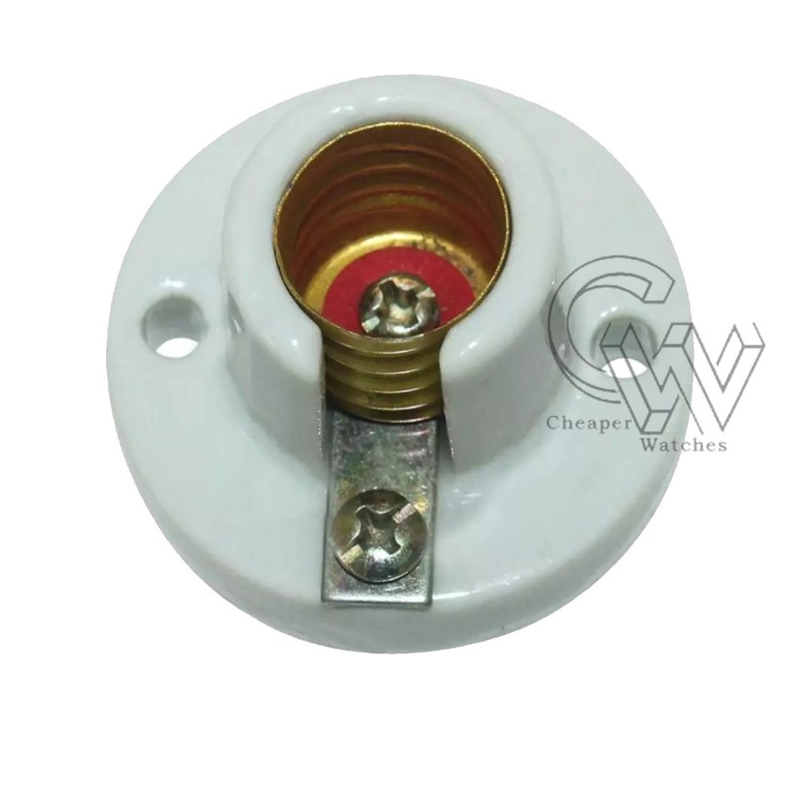 Fitting Lampu Tempel Porselen Keramik / Fitting Lampu Keramik E12