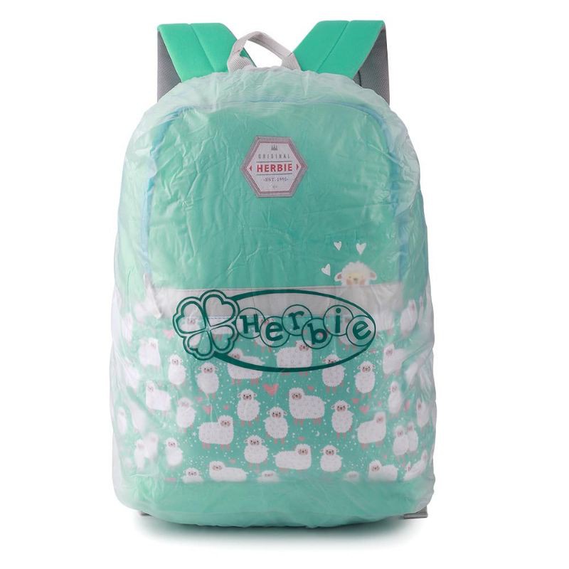 Herbie - Tas Backpack Wanita Terbaru | Tas Ransel Punggung Cantik | Tas Casual Sekolah Kuliah Cewek Bahan Cordura Premium