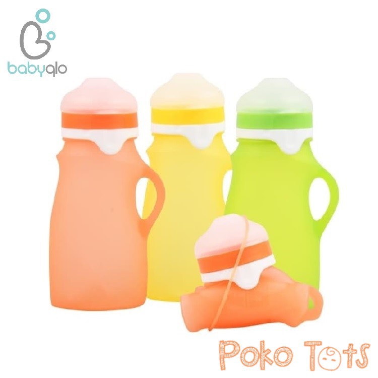 BabyQlo Squeezable Baby Food Pouches Botol Minum Bayi MPASI Baby Feeder