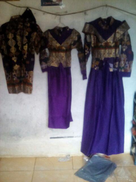 Wou Batik Belvania Family Batik Couple Maura Couple - Sania Ruffle Batik Couple Ori Ndoro - Kg029