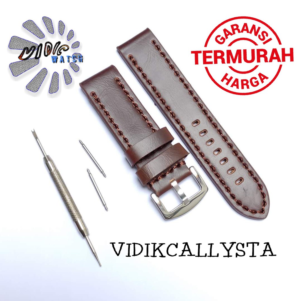 STRAP WATCH BAND 22MM EXPEDITION ALEXANDRE CHRISTIE TALI KULIT TEBAL UNTUK JAM TANGAN BAGUS 22 MM