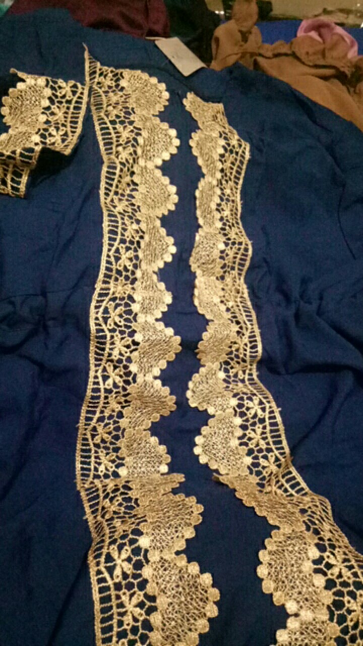 [ld 130]restok!! Ori Batik Xena Gamis Renda Arab Jumbo Rafika Pb 138 Resleting Depan Busui