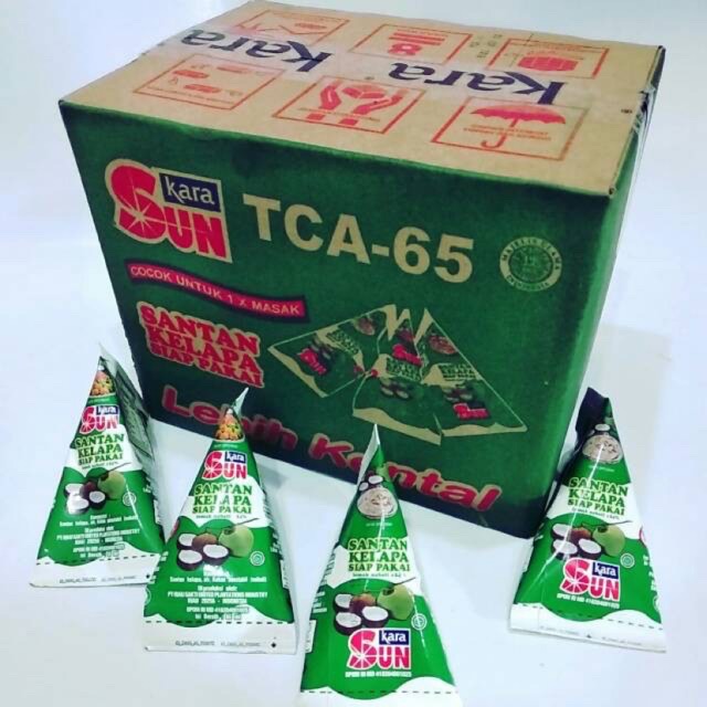 

Sun Kara Santan Kelapa Cair Segitiga 1 Karton isi 36 pcs