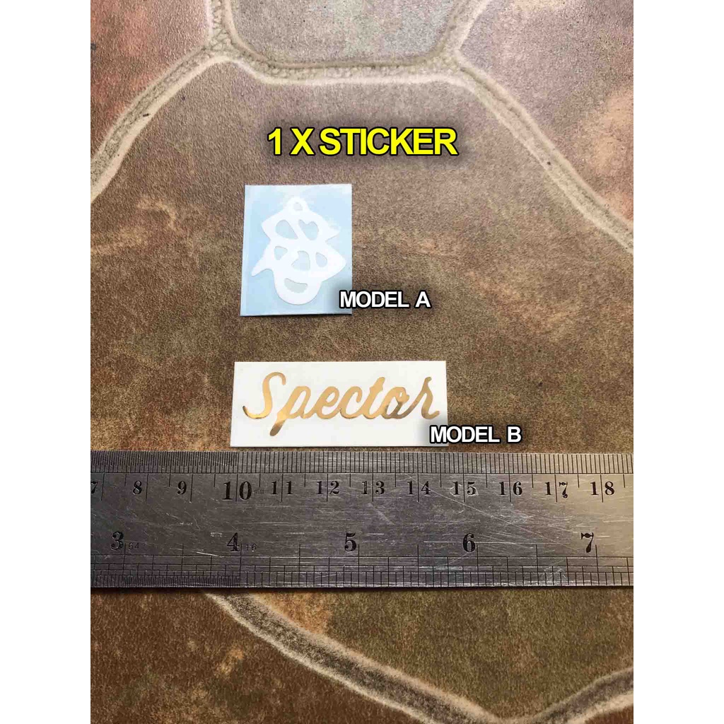 

Sticker Tempel Logo Bass Gitar Spector Headstock Elektrik Akustik Hollow Body Decal Custom Ns Pulse Dimension Mk 5 Legend Euro Bantam Performer Timbre