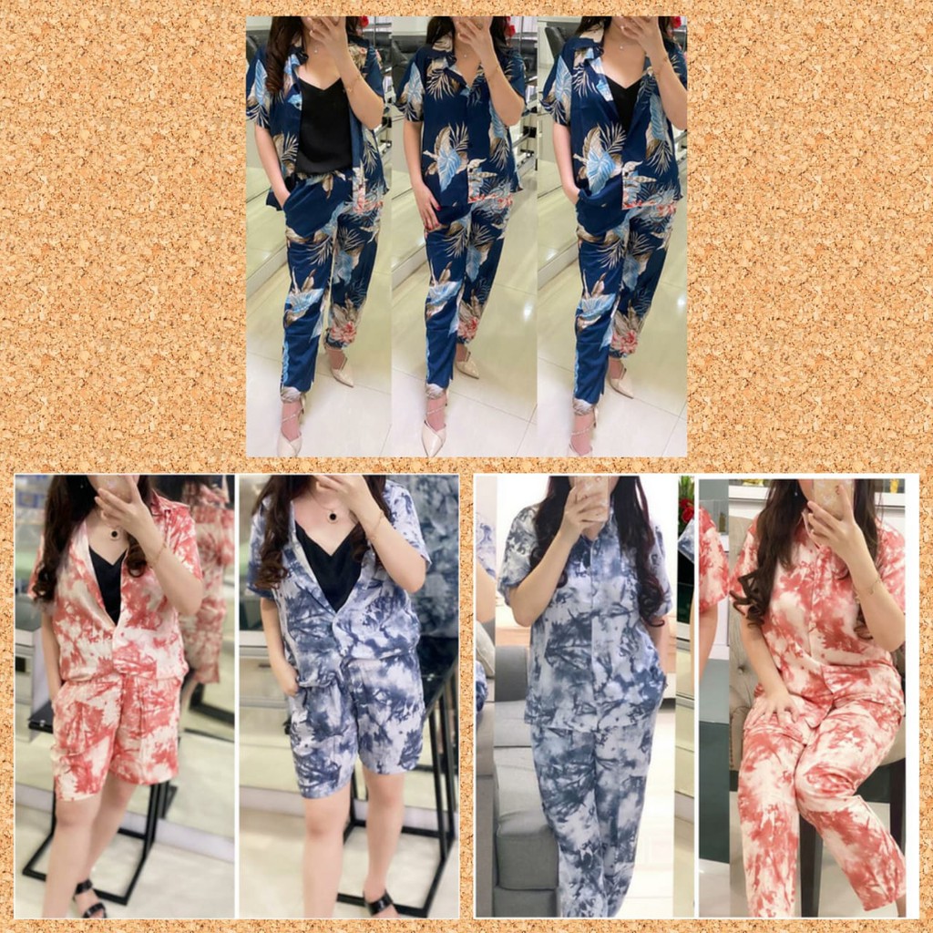 GW88- baju set wanita terbaru baju trand masa kini set 2 in 1