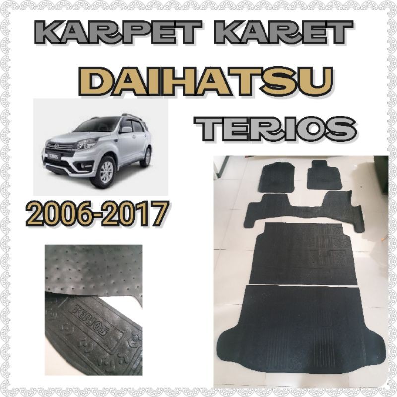 Karpet karet daihatsu  terios 2006 - 2015 full set