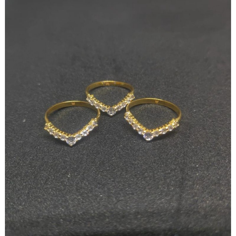 Cincin emas muda 1gram cincin emas perhiasan emas muda cincin AUREL Murah