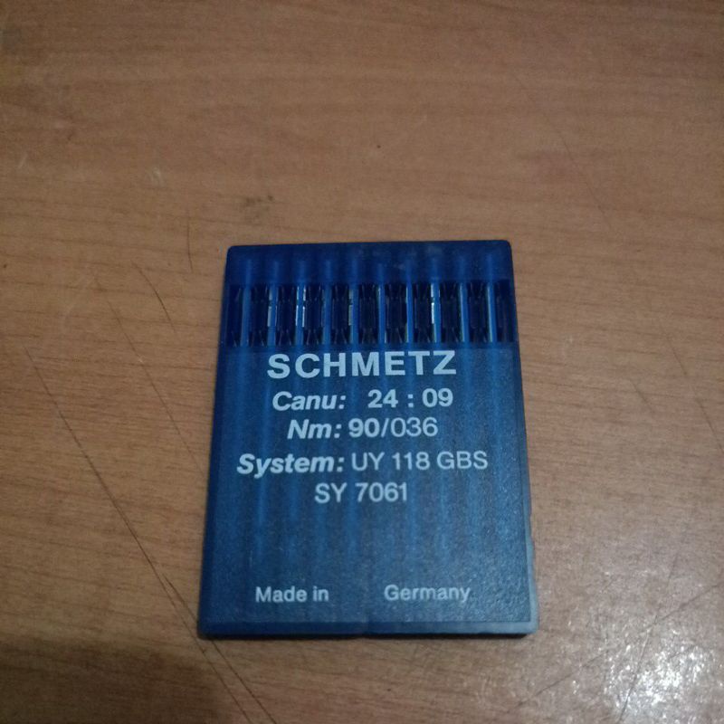 jarum flat seam UY 118 GBS nomor 14 schmetz