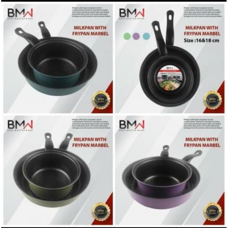 Milk pan frypan / Panci teflon set BMW
