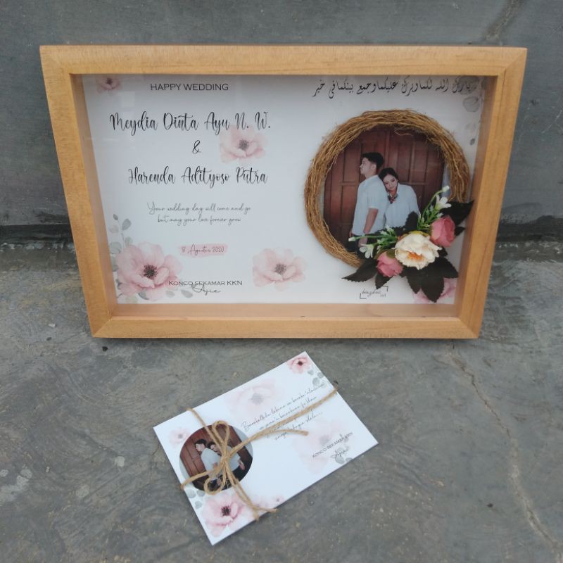 Download Kado Nikah Kado Unik Hadiah Nikah Wedding Gift 3d Frame Pigura 3d Kado Rustic Kado Pernikahan Shopee Indonesia