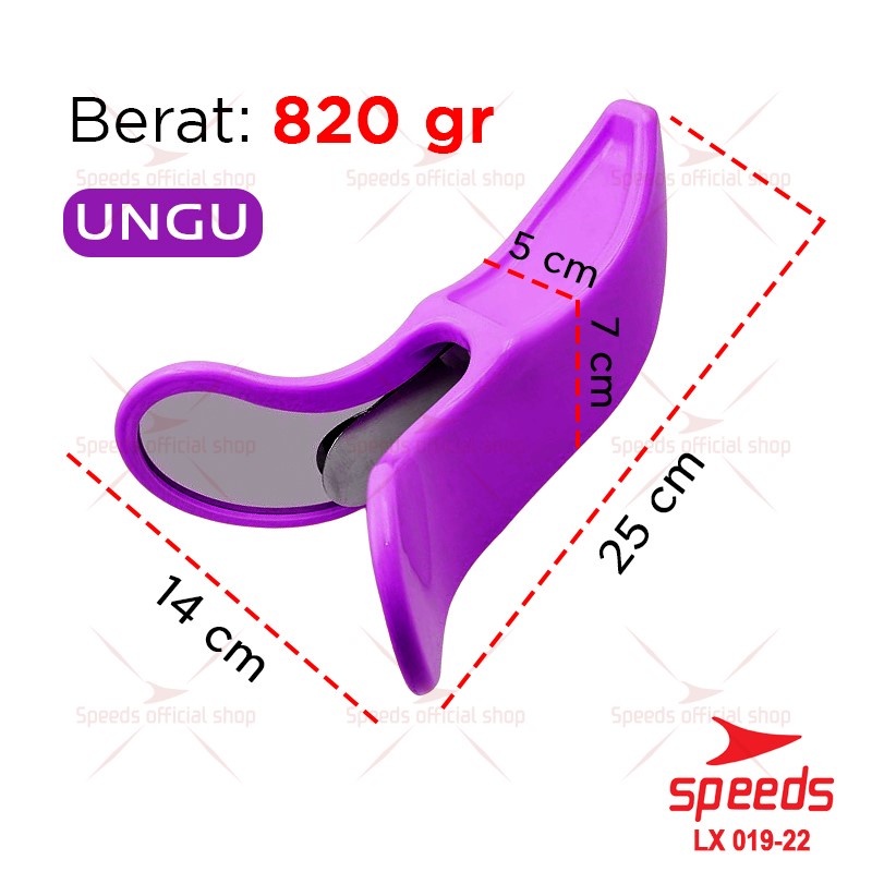 SPEEDS Alat Olahraga Yoga Paha dan Kaki Alat Senam Kegel Leg Trainer Thigh Master 019-23-019-22 UNGU