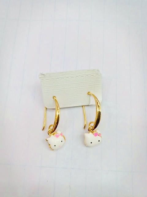 Anting jepit / anting hellokity / yaxiya. / xuping / lapis emas / hellokity