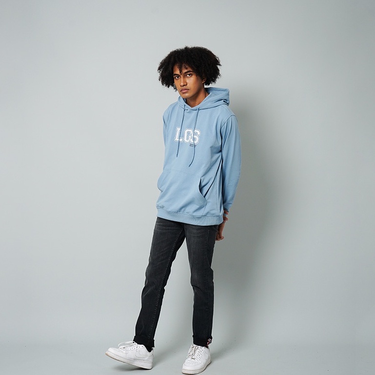 LGS Street - Logo Varsity Hoodie - Streetwear - Biru - Unisex - SH.10.R005.028