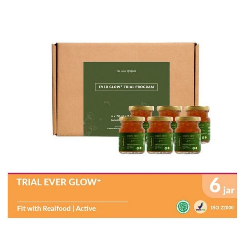 

Realfood Trial Ever Glow Plus minuman sarang walet