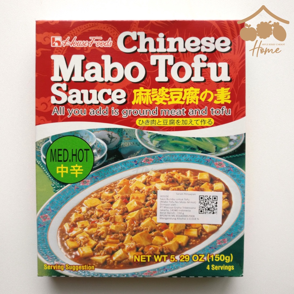 

House Chinese Mabo Tofu No Moto Hot 150gr saus bumbu mapo tahu 150 gr
