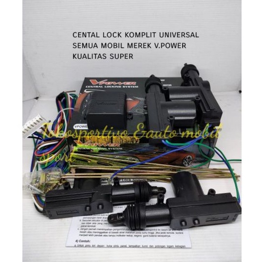 Central lock set mobil komplit pistol Mobil universal