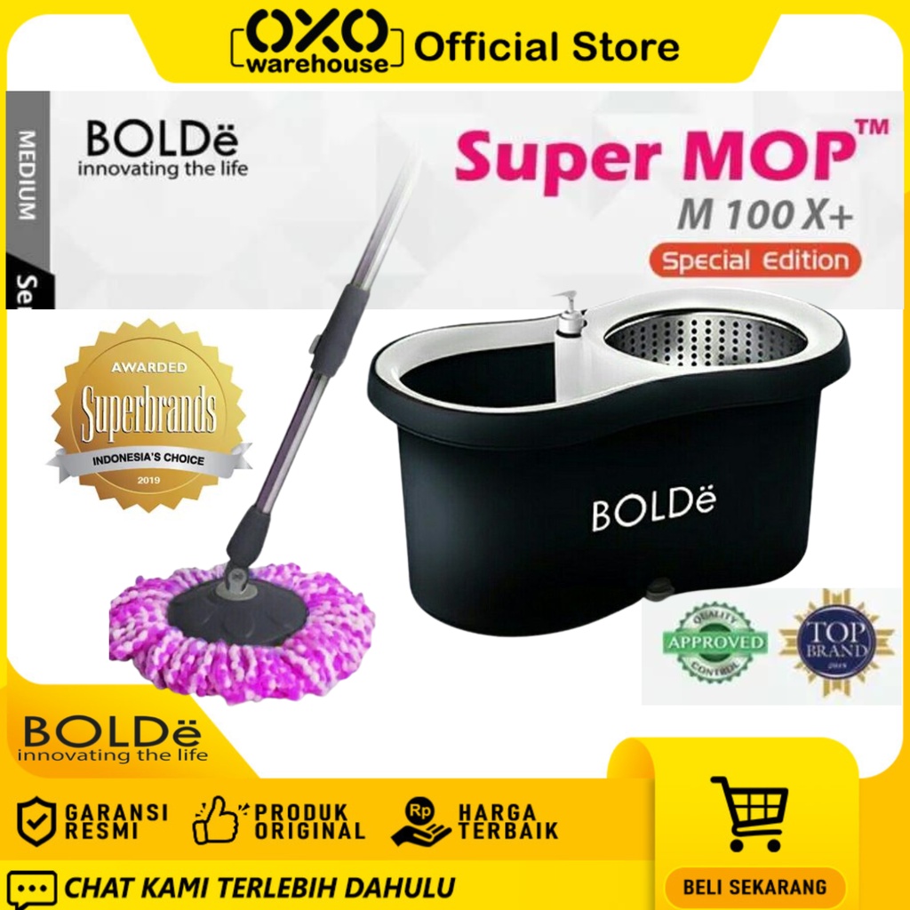 BOLDe Super Mop M100X Edisi Spesial Alat Pel Lantai Garansi Barang Resmi