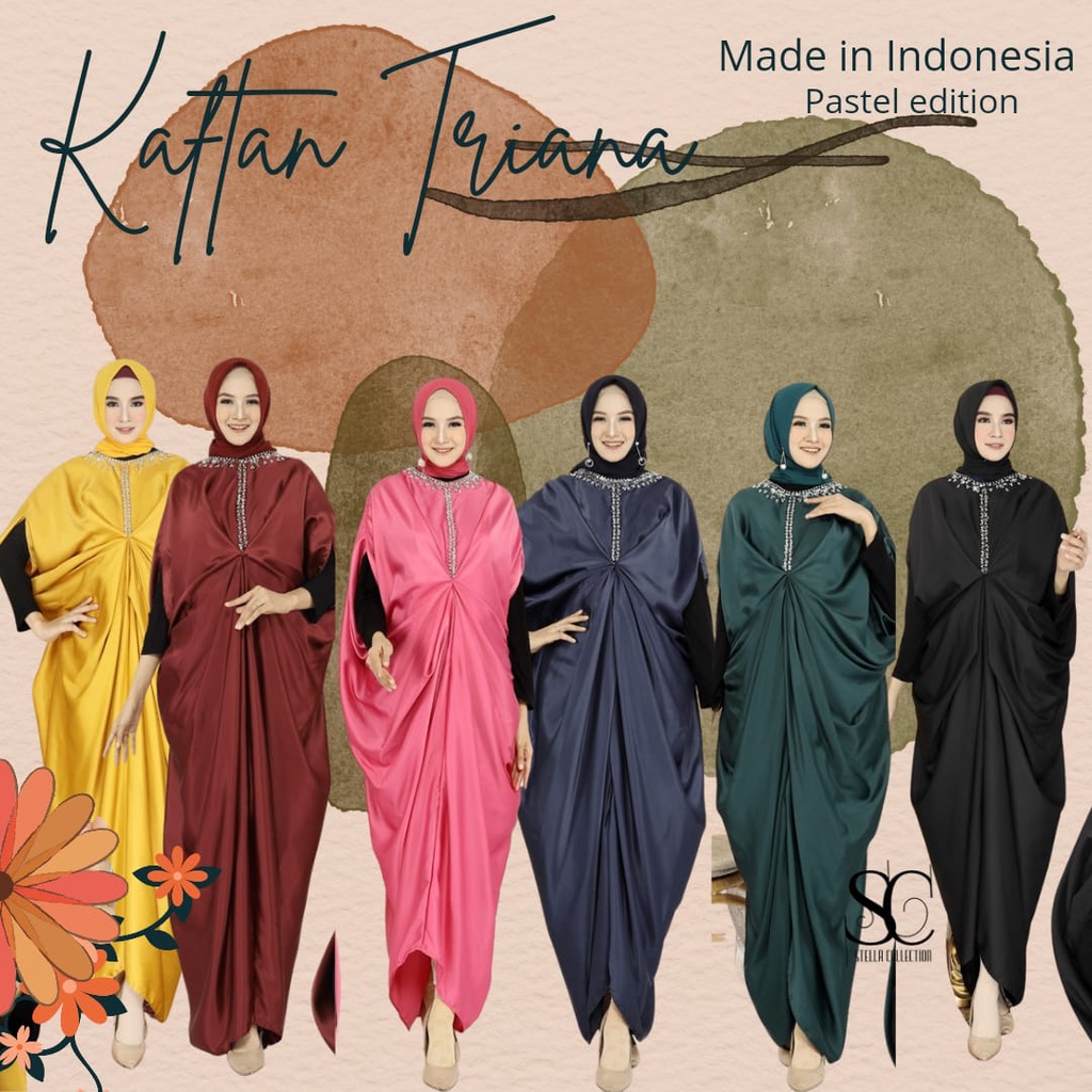 Gamis Kaftan Remaja Terbaru 2021 Jumbo Kaftan Triana Velvet Roberto Ld 130 Gamis Kekinian