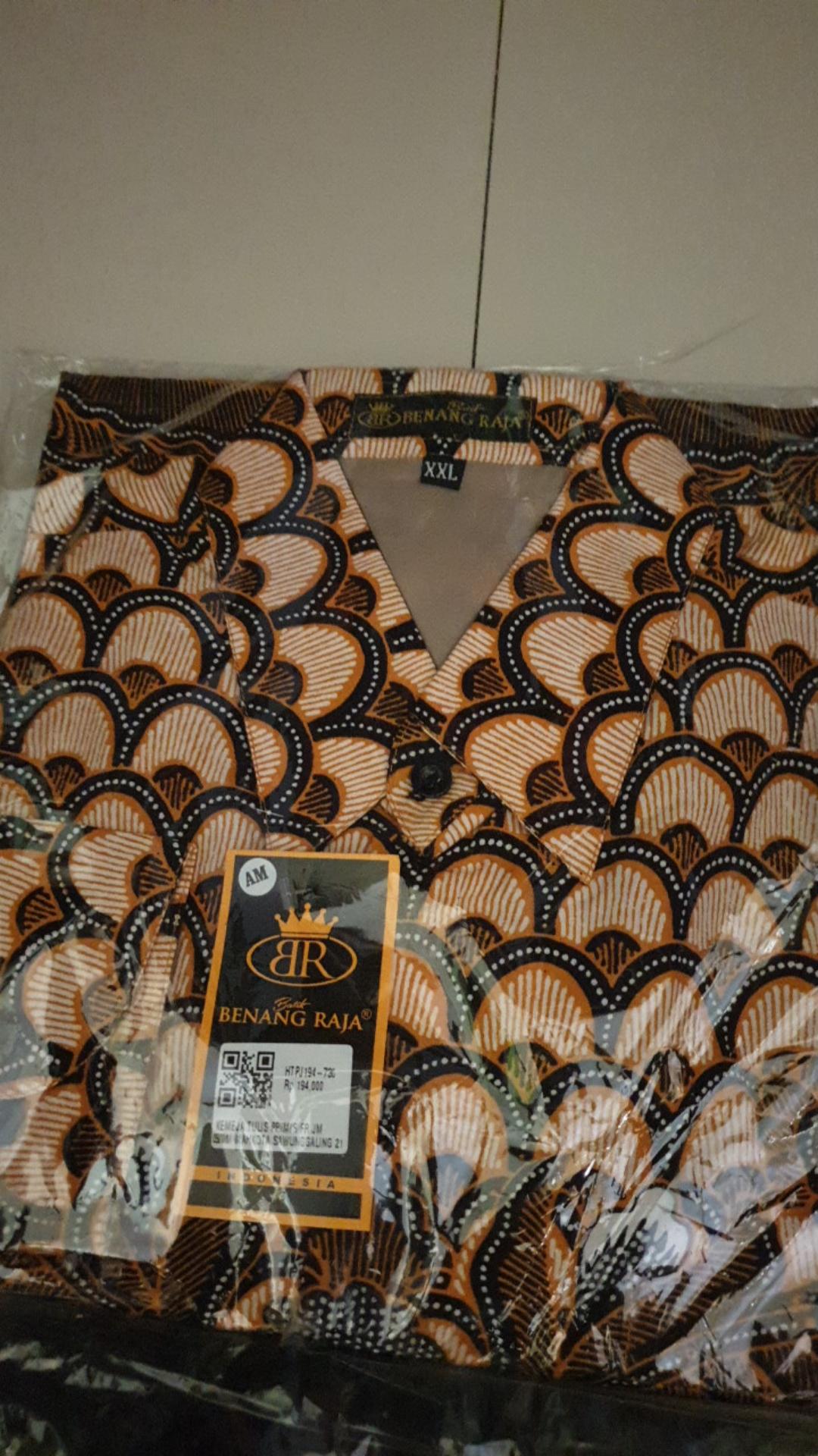 Benang Raja Kemeja Batik Pria Hem Batik Lengan Panjang Ukuran Jumbo 2xl 3xl 4xl 5xl
