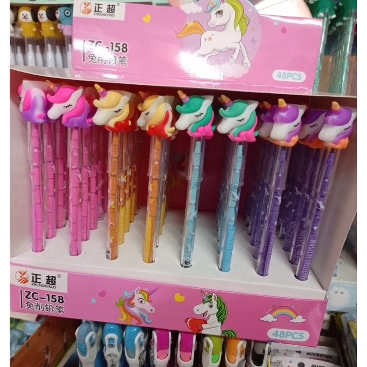 

ISI 48 PCS GROSIR Pensil Lantu UNICORN LUCU MURAH