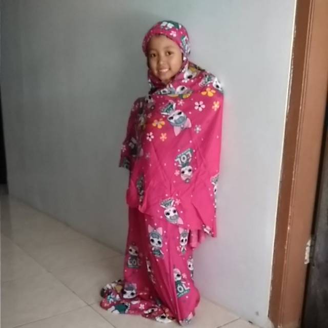 Mukena anak karakter Lol