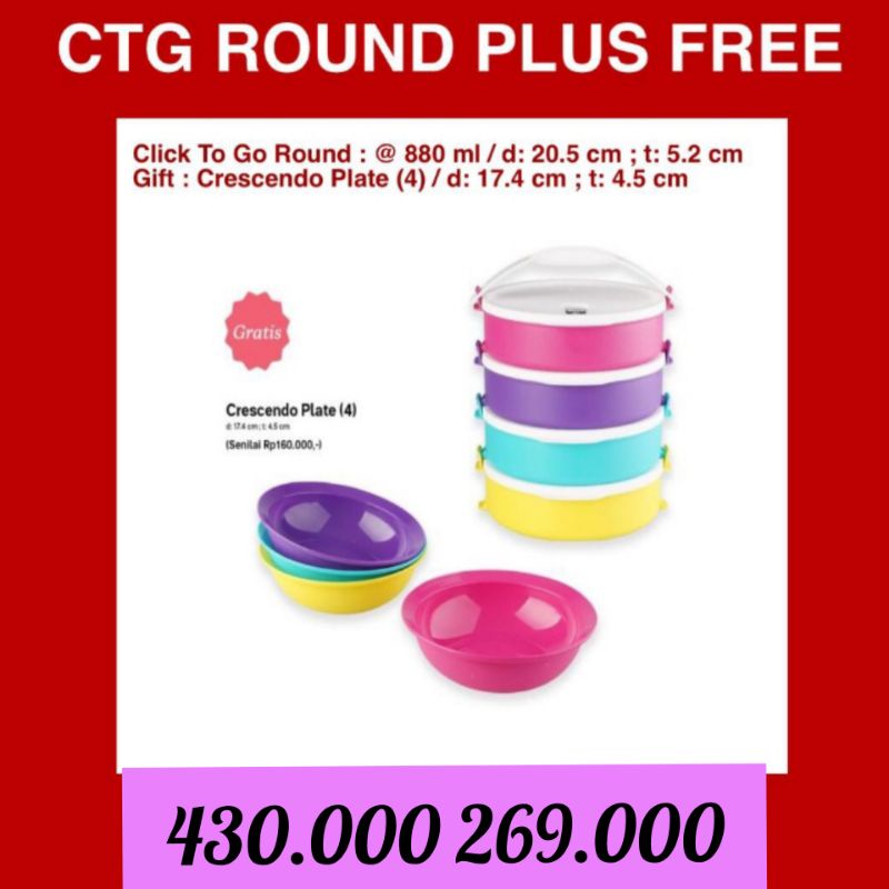 Tupperware - CTG round plus free