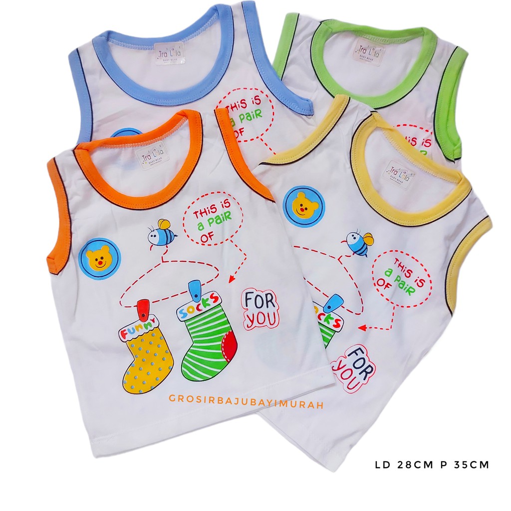 kaos anak 1-2th TRALALA SINGLET