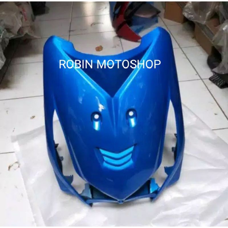 tameng depan Honda beat karbu biru