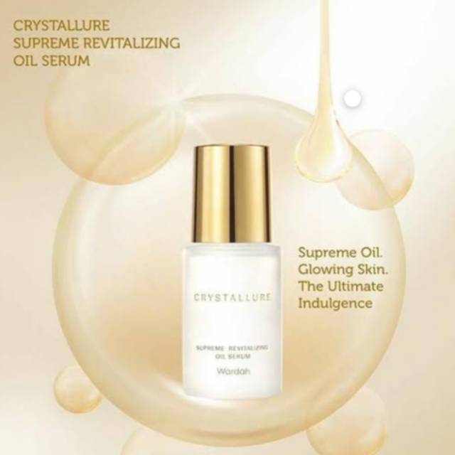 Wardah crystallure supreme revitalizing oil serum