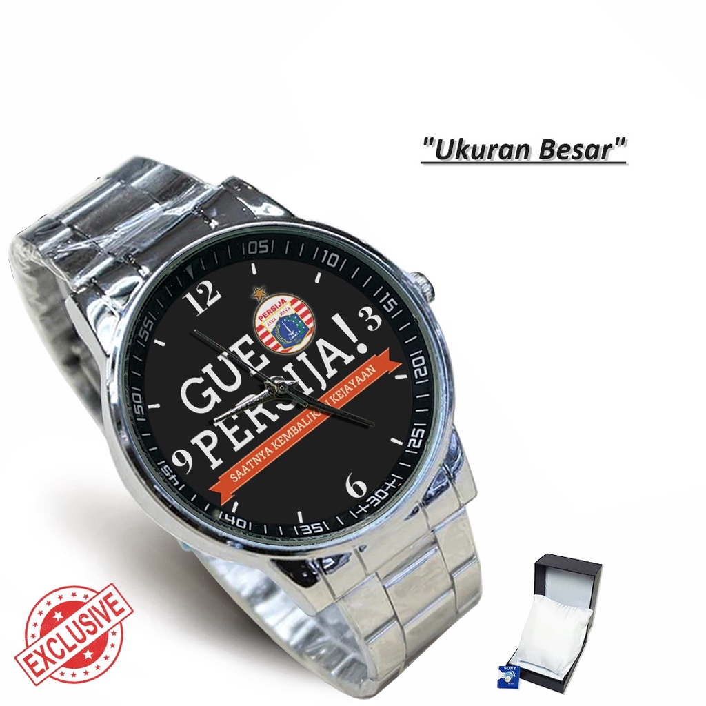 Jam Tangan Rantai Couple GUE PERSIJA (Special)