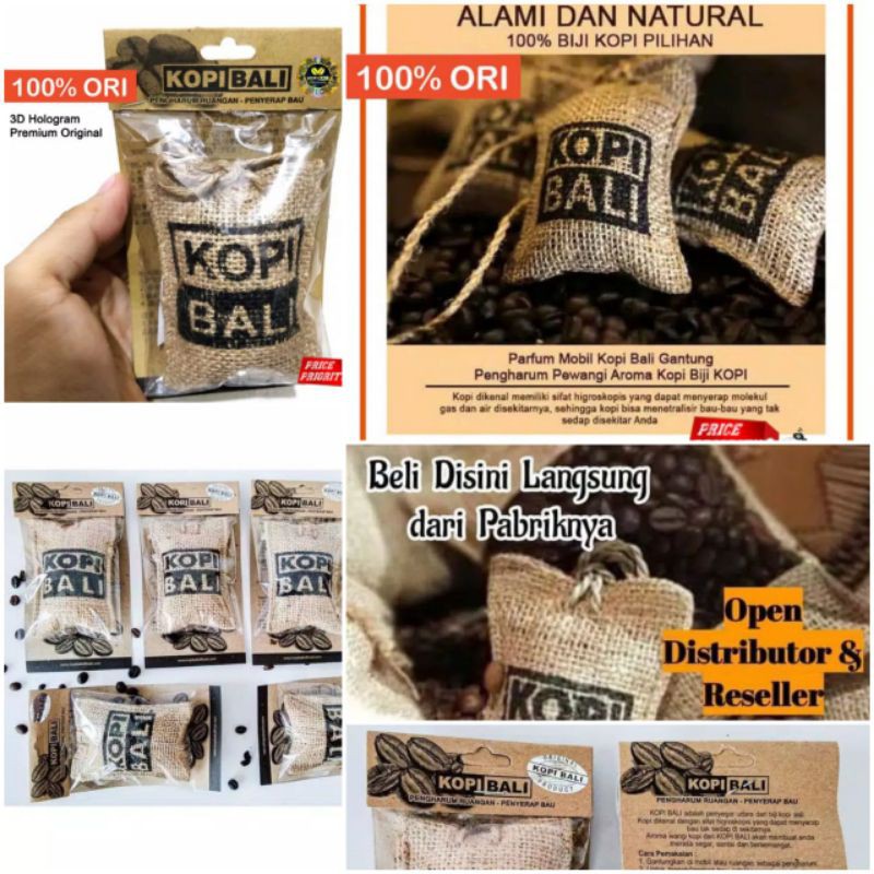 Pengharum Mobil Aroma biji Kopi Bali