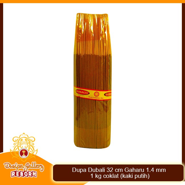 Dupa hio wangi Dubali 32 cm Gaharu 1.4 mm 1 kg coklat (kaki putih)