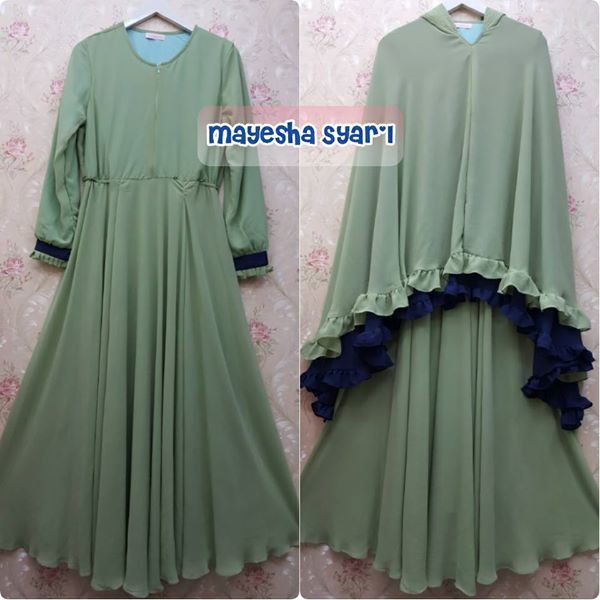 ceruty babydoll dress / gamis ceruty babydoll + jilbab ceruty babydoll