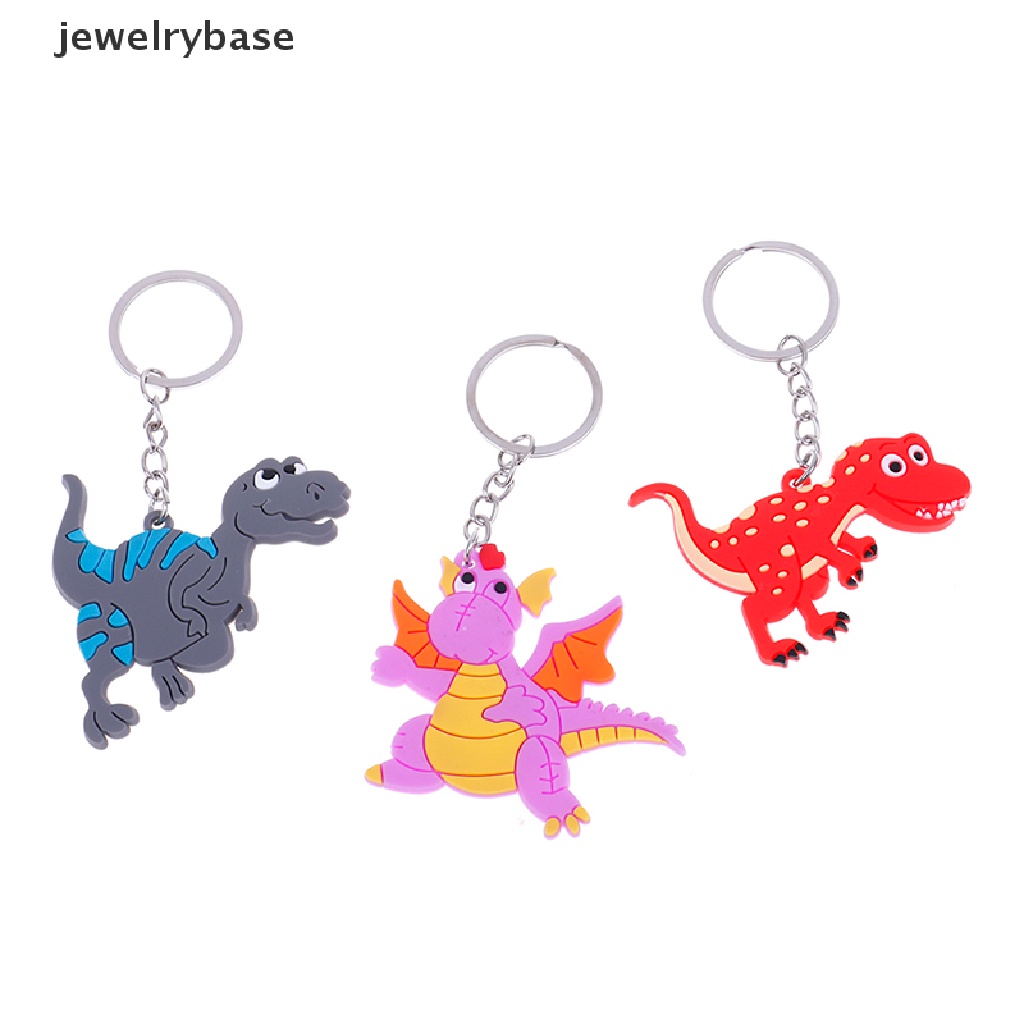 6 Pcs Gantungan Kunci Liontin Dinosaurus Untuk Tas Sekolah Anak