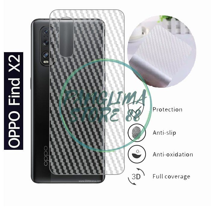 Oppo Find X3 Pro / Find X2 / Find X2 Pro Skin Carbon Garskin Anti Gores Belakang