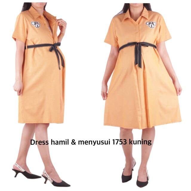 Dress hamil menyusui 1753 bajuhamil baju hamil