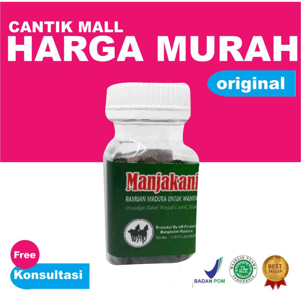 jamu madura manjakani ud firdaus (mengatasi masalah kesehatan kewanitaan) isi 100 pil