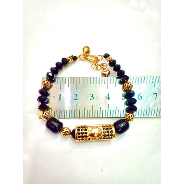 Gelang wanita / gelang kristal / gelang kristal hitam / xuping