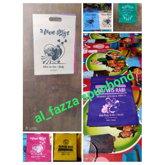 

Tas goodiebag spunbond dan jasa sablon satu sisi satu warna