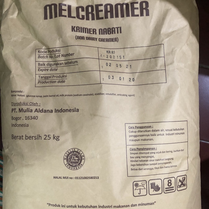 

Krimer- Melcreamer 1 Zak ( 25 Kg ) Non Dairy Creamer Kr-01 -Krimer.