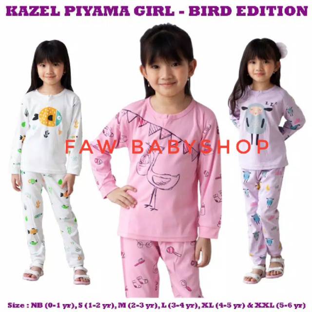 Kazel 1pcs Piyama Girl Bird Edition