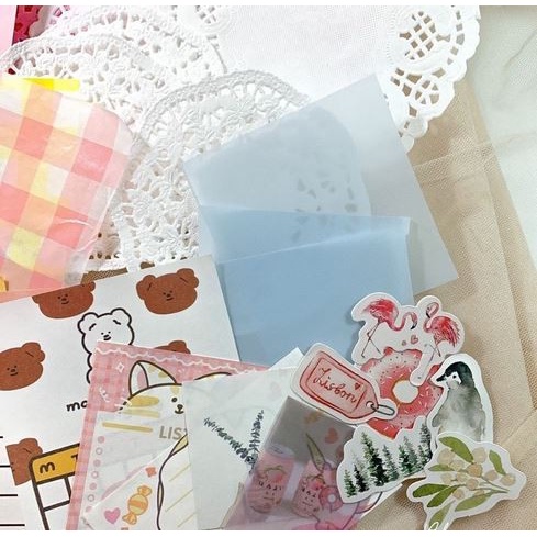 Vintage Aesthetic Journal Kit - Dekorasi Vintage Bujo Ver_04 (40pcs)