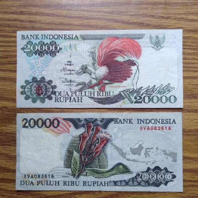 Uang lama 20.000 rupiah 1992/1995