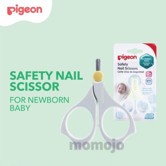 PIGEON Baby Safety Nail Scissors For Newborn Baby | Gunting Kuku Bayi