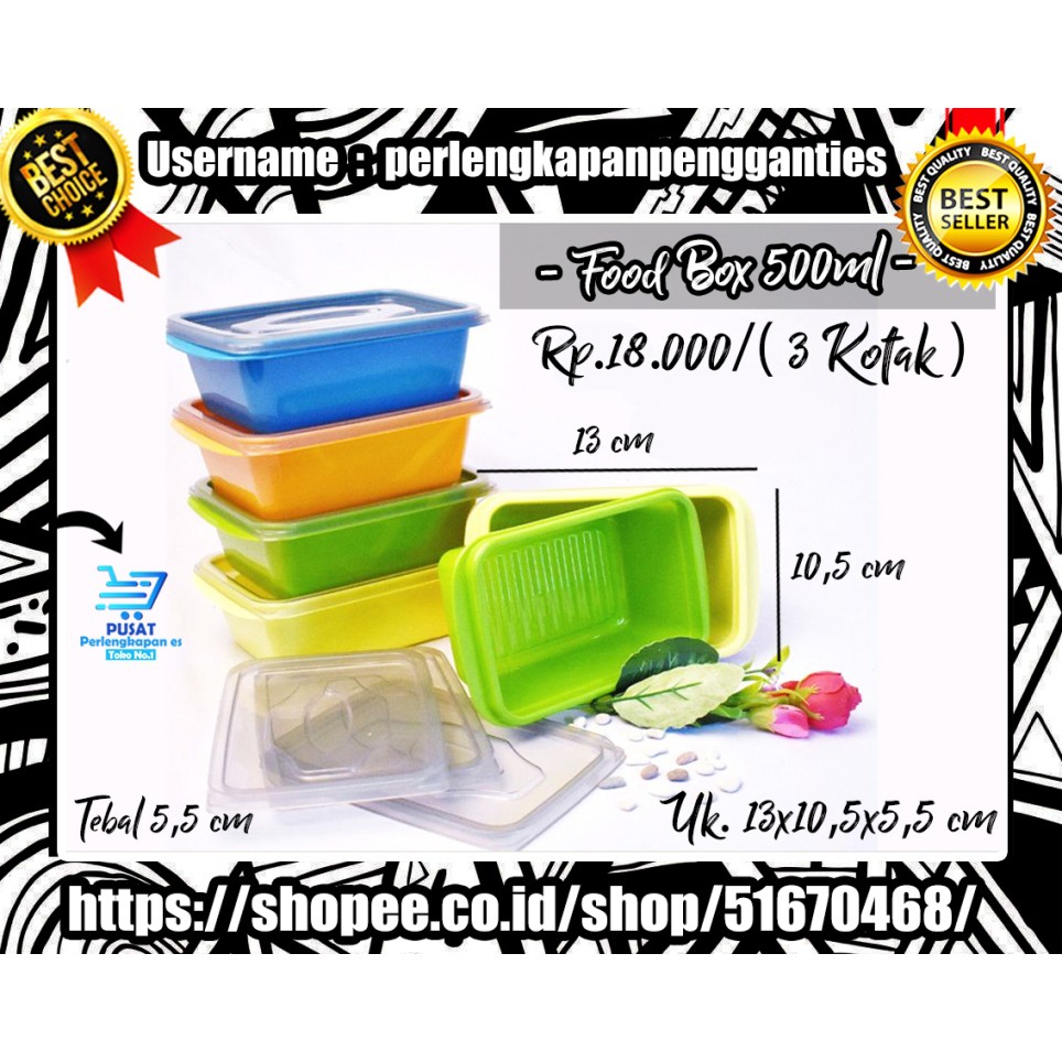 TEMPAT MAKAN  PLASTIK MURAH FOOD BOX BARU HARGA  KOTAK  