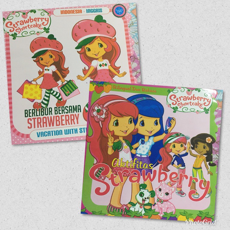 Buku Aktivitas Strawberry Shortcake Bilingual - 2 Buku