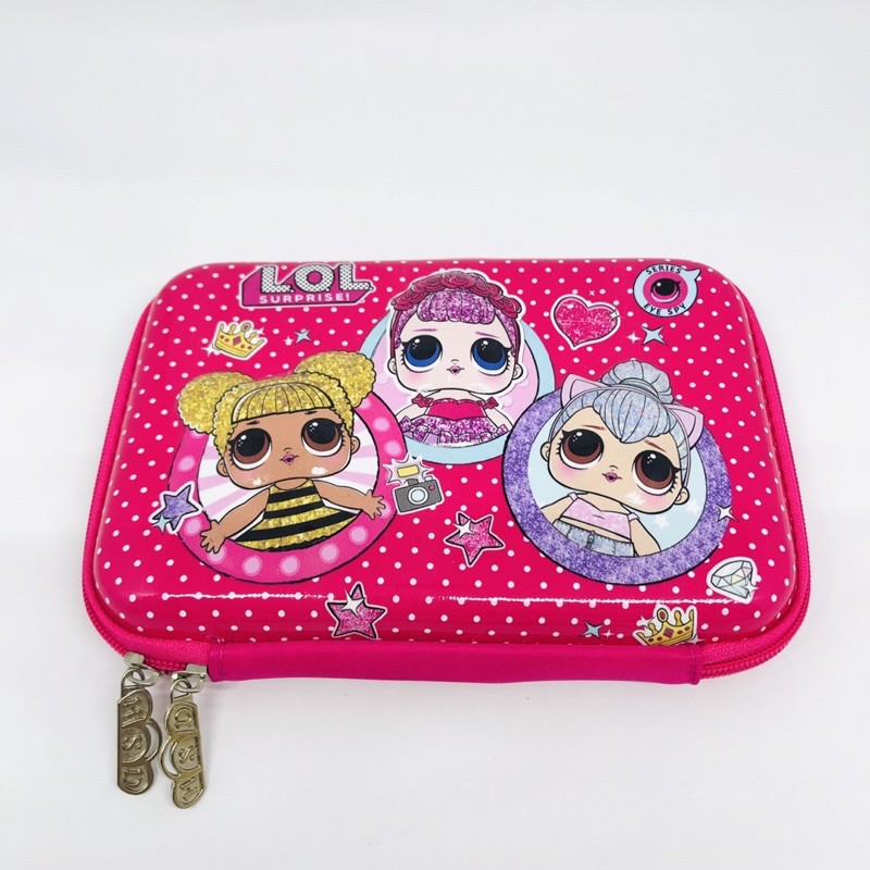 

tempat kotak pensil 3D organizer hardcase lol surprise shocking pink