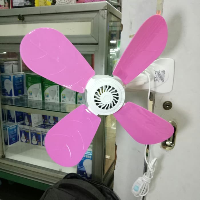 Kipas angin 3in1 kipas kyzuku jepit 17w bisa meja dan dinding 17 Watt 4 baling Pink17watt 3in1 fan